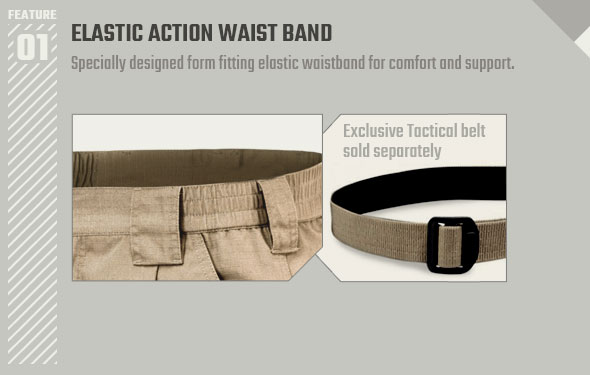 ELASTIC ACTION WAIST BAND