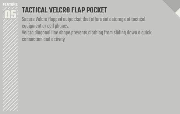 TACTICAL VELCRO FLAP POCKET